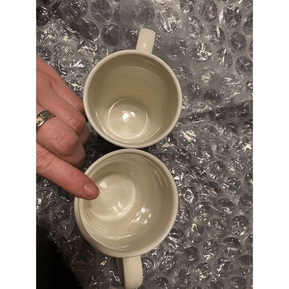 STARBUCKS 2020 Christmas Holiday Pine Branches Lights 11oz Coffee Mugs Pair - Picture 4 of 4